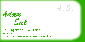 adam sal business card
